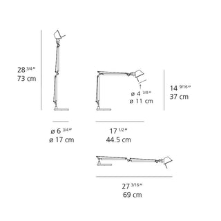 Artemide Tolomeo Micro table lamp LED 3000K with base - Buy now on ShopDecor - Discover the best products by ARTEMIDE design