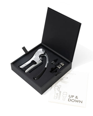 L'Atelier du Vin Up & Down lever corkscrew and champagne stopper set - Buy now on ShopDecor - Discover the best products by L'ATELIER DU VIN design