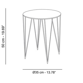 Atipico Chele diam.35 cm H50 small Table metal - Buy now on ShopDecor - Discover the best products by ATIPICO design