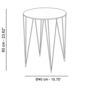 Atipico Chele diam.40 cm H60 small Table metal - Buy now on ShopDecor - Discover the best products by ATIPICO design