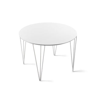 Atipico Chele diam.50 cm small Table in signal white metal - Buy now on ShopDecor - Discover the best products by ATIPICO design