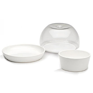 Atipico Crudo Plate Dinner diam.25 cm white ceramic - Buy now on ShopDecor - Discover the best products by ATIPICO design