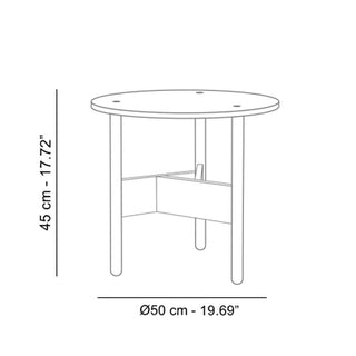 Atipico Orbital diam.50 cm small Table wood - Buy now on ShopDecor - Discover the best products by ATIPICO design