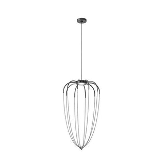 Axolight Alysoid 34 LED suspension lamp by Ryosuke Fukusada Axolight Anthracite grey Polished black NI - Buy now on ShopDecor - Discover the best products by AXOLIGHT design