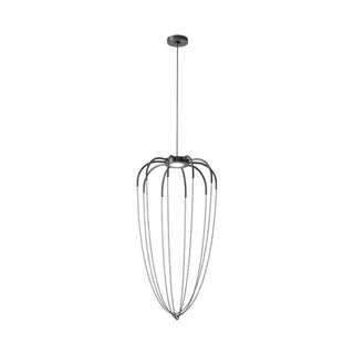 Axolight Alysoid 43 LED suspension lamp by Ryosuke Fukusada Axolight Anthracite grey Polished black NI - Buy now on ShopDecor - Discover the best products by AXOLIGHT design