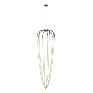 Axolight Alysoid 51G LED suspension lamp by Ryosuke Fukusada Axolight Anthracite grey Brass OT - Buy now on ShopDecor - Discover the best products by AXOLIGHT design