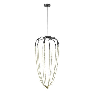 Axolight Alysoid 51P LED suspension lamp by Ryosuke Fukusada Axolight Anthracite grey Brass OT - Buy now on ShopDecor - Discover the best products by AXOLIGHT design