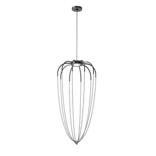 Axolight Alysoid 51P LED suspension lamp by Ryosuke Fukusada Axolight Anthracite grey Polished black NI - Buy now on ShopDecor - Discover the best products by AXOLIGHT design