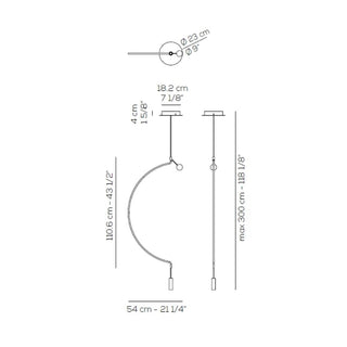 Axolight Liaison G1 LED suspension lamp h. 110.6 cm. - Buy now on ShopDecor - Discover the best products by AXOLIGHT design