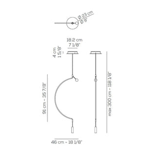 Axolight Liaison M1 LED suspension lamp h. 91 cm. - Buy now on ShopDecor - Discover the best products by AXOLIGHT design