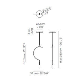 Axolight Liaison P1 LED suspension lamp h. 56.8 cm. - Buy now on ShopDecor - Discover the best products by AXOLIGHT design