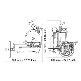 Berkel Volano B114 flower flywheel slicer with blade diam. 319 mm - Buy now on ShopDecor - Discover the best products by BERKEL design