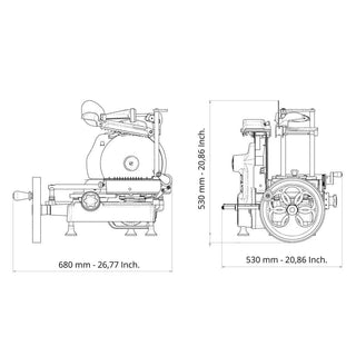 Berkel Volano B2 full flywheel slicer with blade diam. 265 mm - Buy now on ShopDecor - Discover the best products by BERKEL design