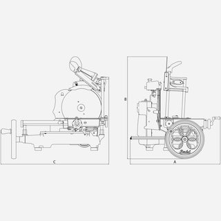 Berkel Volano B3 flower flywheel slicer with blade diam. 300 mm - Buy now on ShopDecor - Discover the best products by BERKEL design