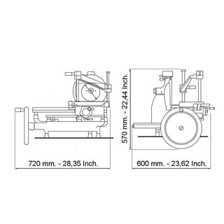 Berkel Volano P15 flower flywheel slicer with blade diam. 285 mm - Buy now on ShopDecor - Discover the best products by BERKEL design