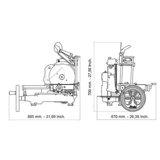 Berkel Volano Tribute flower flywheel slicer with blade diam. 300 mm - Buy now on ShopDecor - Discover the best products by BERKEL design