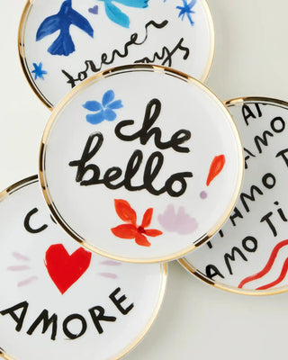 Bitossi Con Amore set 4 small plates diam. 17 cm. - 6.69 in. - Buy now on ShopDecor - Discover the best products by BITOSSI HOME design
