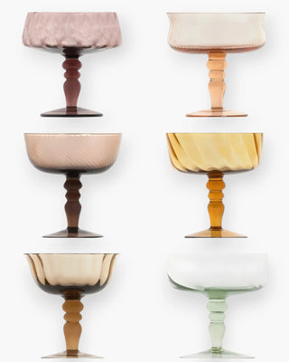 Bitossi Diseguale set 6 champagne bowls Amber - Buy now on ShopDecor - Discover the best products by BITOSSI HOME design