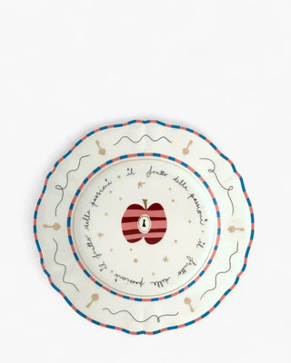 Bitossi Il Frutto della Passione dinner plate diam. 26.5 cm. - 10.43 in. Apple - Buy now on ShopDecor - Discover the best products by BITOSSI HOME design