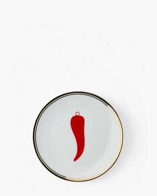 Bitossi La Tavola Scomposta small plate diam. 17 cm - 6.69 in. Chili Pepper - Buy now on ShopDecor - Discover the best products by BITOSSI HOME design