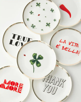 Bitossi La Tavola Scomposta set 4 small plates mod. 3 - Buy now on ShopDecor - Discover the best products by BITOSSI HOME design