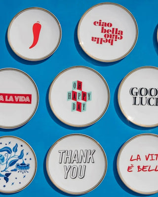 Bitossi La Tavola Scomposta set 4 small plates mod. 5 - Buy now on ShopDecor - Discover the best products by BITOSSI HOME design