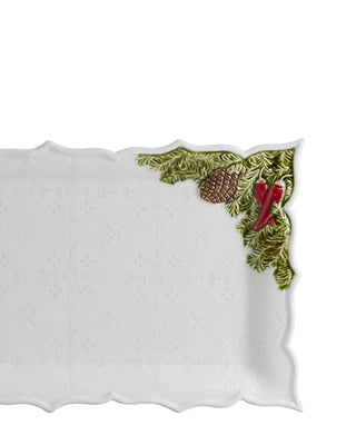 Bordallo Pinheiro Christmas Garland tart tray - Buy now on ShopDecor - Discover the best products by BORDALLO PINHEIRO design