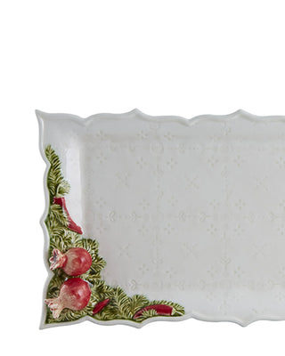 Bordallo Pinheiro Christmas Garland tart tray - Buy now on ShopDecor - Discover the best products by BORDALLO PINHEIRO design