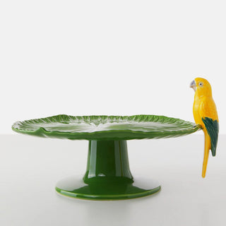 Bordallo Pinheiro Amazonia cake stand with Macaw - Buy now on ShopDecor - Discover the best products by BORDALLO PINHEIRO design