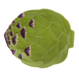 Bordallo Pinheiro Artichoke dinner plate 31.5x26.8 cm. Light Green - Buy now on ShopDecor - Discover the best products by BORDALLO PINHEIRO design