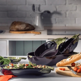 Bordallo Pinheiro Aubergine platter 50x28.5 cm. - 19.68x11.22 in. - Buy now on ShopDecor - Discover the best products by BORDALLO PINHEIRO design