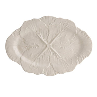 Bordallo Pinheiro Cabbage oval platter 37.5x26 cm. Bordallo Pinheiro Beige - Buy now on ShopDecor - Discover the best products by BORDALLO PINHEIRO design