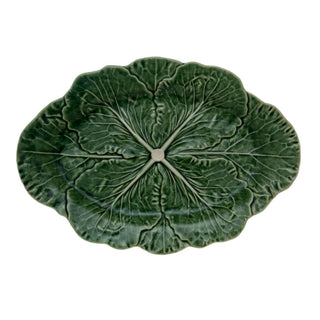 Bordallo Pinheiro Cabbage oval platter 37.5x26 cm. Bordallo Pinheiro Natural - Buy now on ShopDecor - Discover the best products by BORDALLO PINHEIRO design