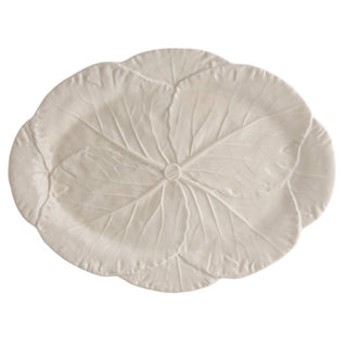 Bordallo Pinheiro Cabbage oval platter 43x32 cm. Bordallo Pinheiro Beige - Buy now on ShopDecor - Discover the best products by BORDALLO PINHEIRO design