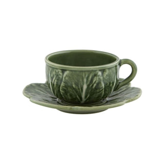 Bordallo Pinheiro Cabbage tea cup and saucer - Buy now on ShopDecor - Discover the best products by BORDALLO PINHEIRO design