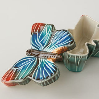 Bordallo Pinheiro Cloudy Butterflies box - Buy now on ShopDecor - Discover the best products by BORDALLO PINHEIRO design