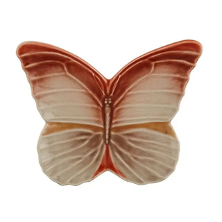 Bordallo Pinheiro Cloudy Butterflies dessert plate 30x30 cm. - 11.81x11.81 in. - Buy now on ShopDecor - Discover the best products by BORDALLO PINHEIRO design
