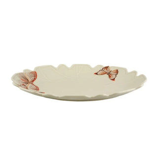 Bordallo Pinheiro Cloudy Butterflies oval platter 47x33 cm. - 18.50x13 in. - Buy now on ShopDecor - Discover the best products by BORDALLO PINHEIRO design