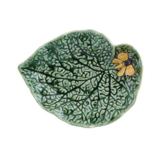 Bordallo Pinheiro Countryside Leaves plate Butterfly - Buy now on ShopDecor - Discover the best products by BORDALLO PINHEIRO design