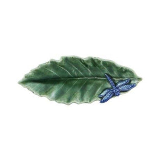 Bordallo Pinheiro Countryside Leaves plate Dragonfly - Buy now on ShopDecor - Discover the best products by BORDALLO PINHEIRO design