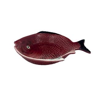 Bordallo Pinheiro Fish deep plate 24x21 cm. - 9.44x8.26 in. - Buy now on ShopDecor - Discover the best products by BORDALLO PINHEIRO design