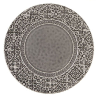 Bordallo Pinheiro Rua Nova charger plate diam. 34 cm. Bordallo Pinheiro Anthracite - Buy now on ShopDecor - Discover the best products by BORDALLO PINHEIRO design