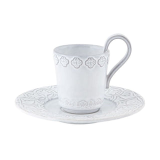 Bordallo Pinheiro Rua Nova coffee cup and saucer Bordallo Pinheiro White Antique - Buy now on ShopDecor - Discover the best products by BORDALLO PINHEIRO design