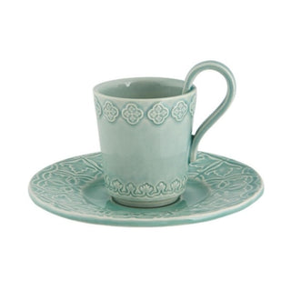 Bordallo Pinheiro Rua Nova coffee cup and saucer Bordallo Pinheiro Morning Blue - Buy now on ShopDecor - Discover the best products by BORDALLO PINHEIRO design