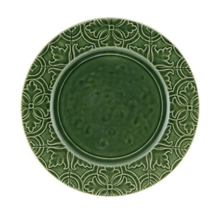 Bordallo Pinheiro Rua Nova dinner plate diam. 28 cm. Bordallo Pinheiro Green - Buy now on ShopDecor - Discover the best products by BORDALLO PINHEIRO design