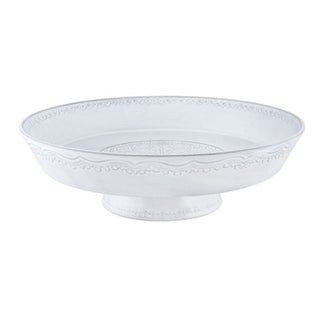 Bordallo Pinheiro Rua Nova Footed fruit bowl diam. 35 cm. Bordallo Pinheiro White Antique - Buy now on ShopDecor - Discover the best products by BORDALLO PINHEIRO design