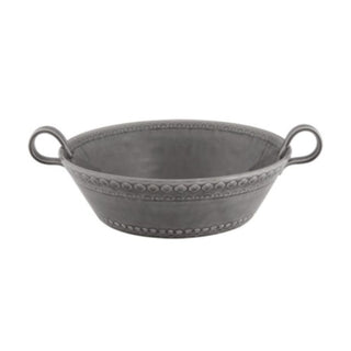 Bordallo Pinheiro Rua Nova salad bowl 36.5x29 cm. Bordallo Pinheiro Anthracite - Buy now on ShopDecor - Discover the best products by BORDALLO PINHEIRO design