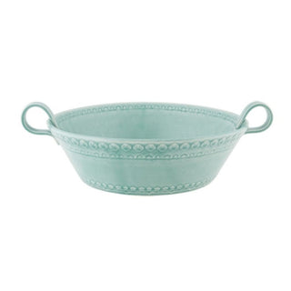 Bordallo Pinheiro Rua Nova salad bowl 36.5x29 cm. Bordallo Pinheiro Morning Blue - Buy now on ShopDecor - Discover the best products by BORDALLO PINHEIRO design