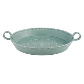 Bordallo Pinheiro Rua Nova salad bowl 42.5x35 cm. Bordallo Pinheiro Morning Blue - Buy now on ShopDecor - Discover the best products by BORDALLO PINHEIRO design