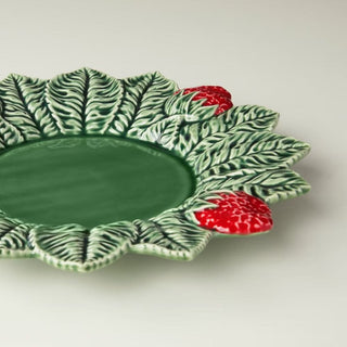 Bordallo Pinheiro Strawberry dinner plate - Buy now on ShopDecor - Discover the best products by BORDALLO PINHEIRO design